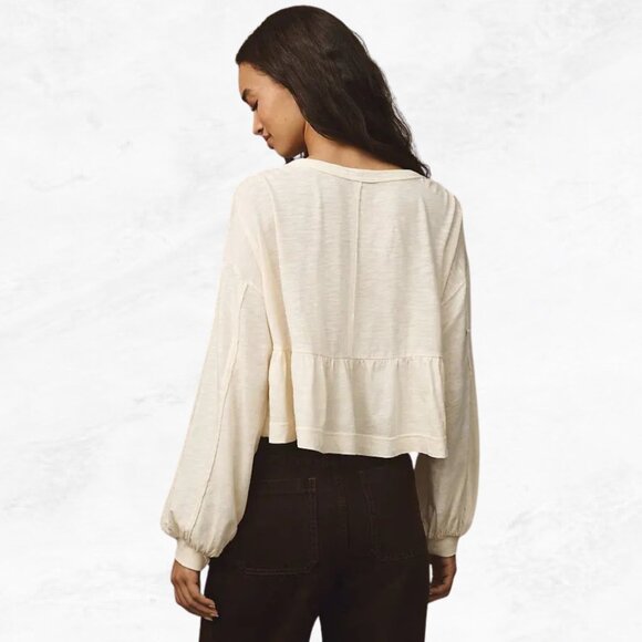 Pilcro Textured Babydoll Top - Picture 2 of 8